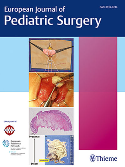 European Journal of Pediatric Surgery Cover