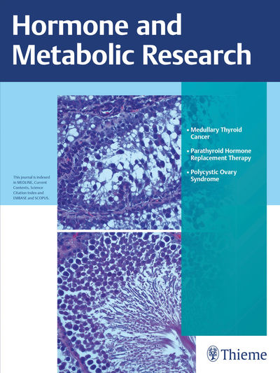 Hormone and Metabolic Research Cover