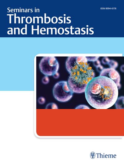 Seminars in Thrombosis and Hemostasis Cover