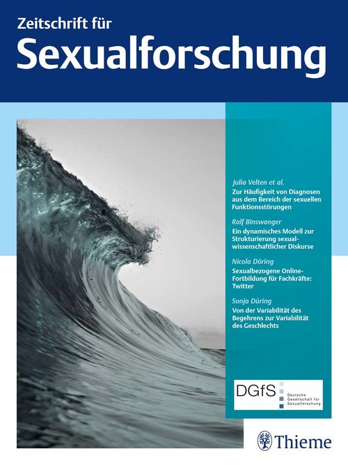 Zeitschrift Für Sexualforschung Georg Thieme Verlag 5322