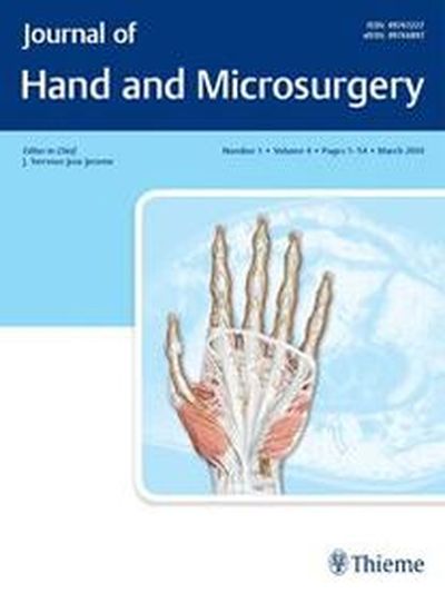 Journal of Hand and Microsurgery Cover