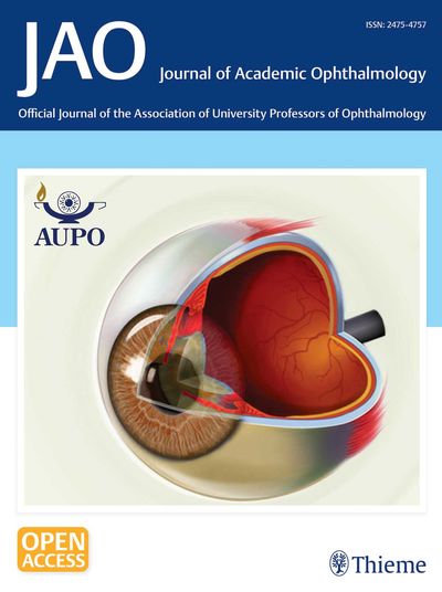 Journal of Academic Ophthalmology Cover