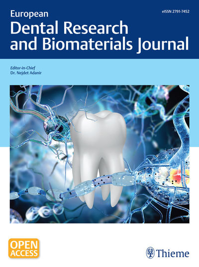 European Dental Research and Biomaterials Journal Cover