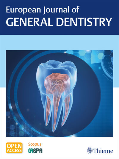 European Journal of General Dentistry Cover
