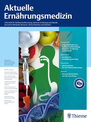 Aktuelle Ernährungsmedizin Cover
