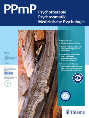 PPmP - Psychotherapie • Psychosomatik • Medizinische Psychologie Cover