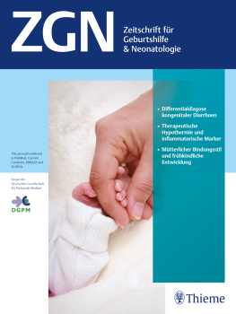 Zeitschrift für Geburtshilfe und Neonatologie Cover