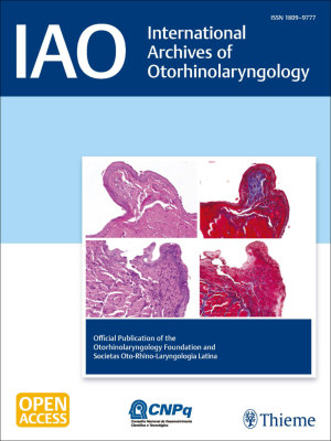 International Archives of Otorhinolaryngology Cover