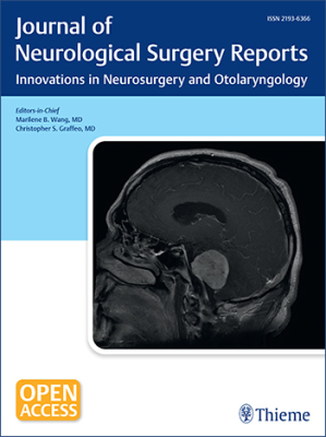 Journal of Neurological Surgery Reports Cover
