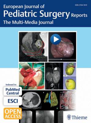European Journal of Pediatric Surgery Reports Cover