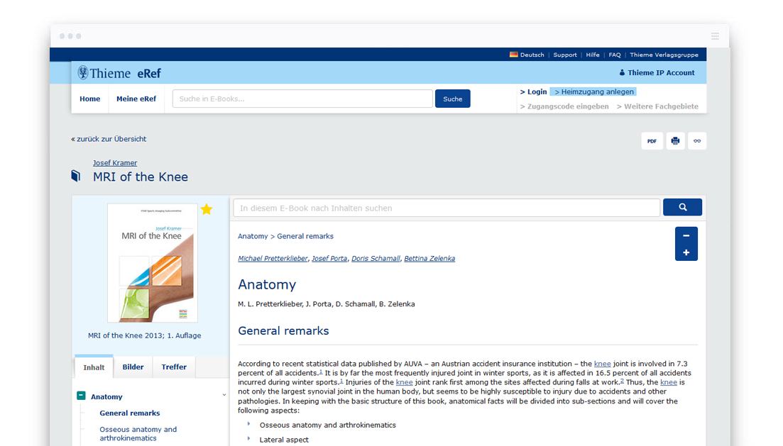 eRef Content - Georg Thieme Verlag